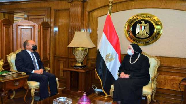 العضايلة ووزيرة التجارة المصرية يبحثان تعزيز التعاون الاقتصادي بين البلدين