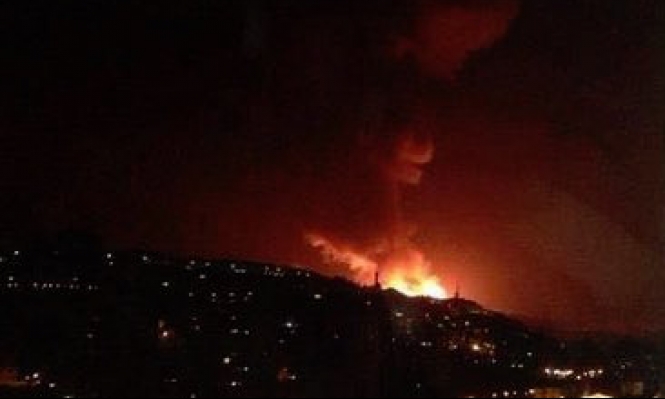 قتلى وجرحى في هجوم لسلاح الجو الإسرائيلي ضد أهداف للجيش السوري في ضواحي دمشق