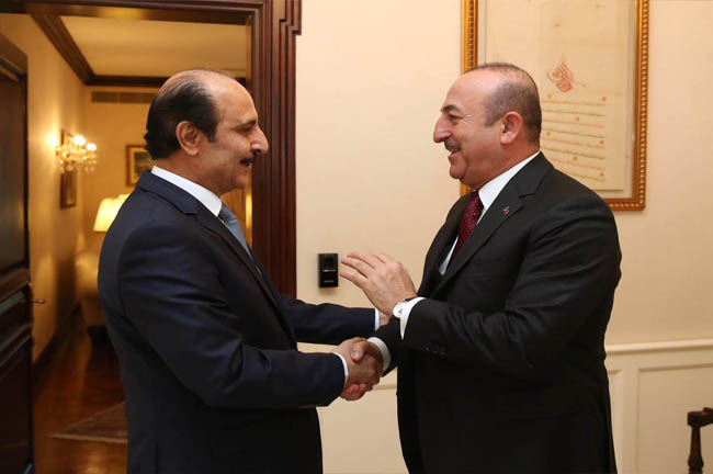 وزير الخارجية التركي يلتقي السفير الأردني في انقرة