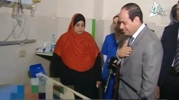 السيسي يزور ضحية التحرش في “التحرير” ويعدها بمحاسبة الفاعلين(فيديو)
