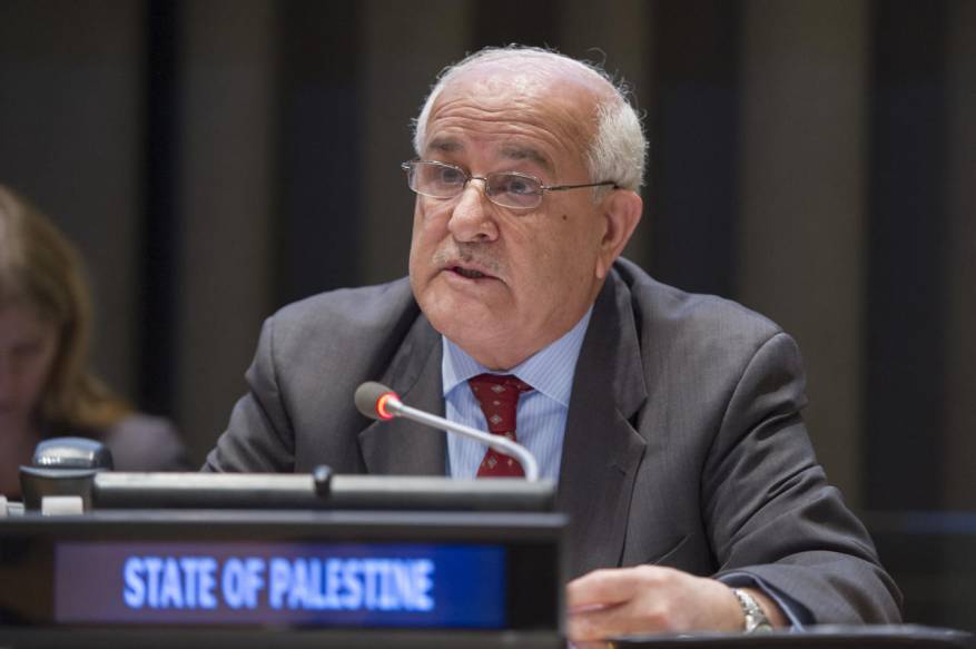 السفير منصور يطالب الأمم المتحدة بتوفير الحماية الدولية للشعب الفلسطيني