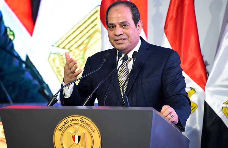 السيسي لوفد أمريكي: نتواصل مع القوى الدولية لتحقيق تقدم في القضية الفلسطينية