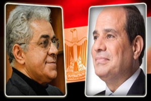 سباق ثنائي بين السيسي وصباحي على رئاسة مصر بعد اغلاق باب الترشح