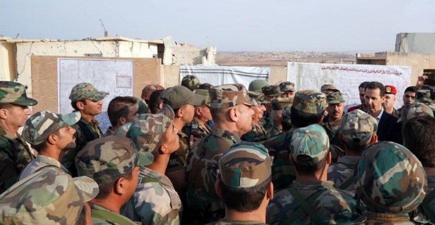 الرئيس السوري الأسد يقوم بزيارة مفاجئة لريف أدلب