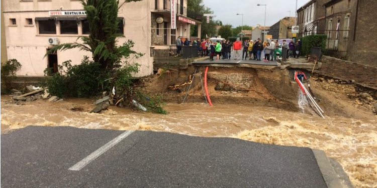 مصرع 6 جراء الرياح والفيضانات جنوبي فرنسا
