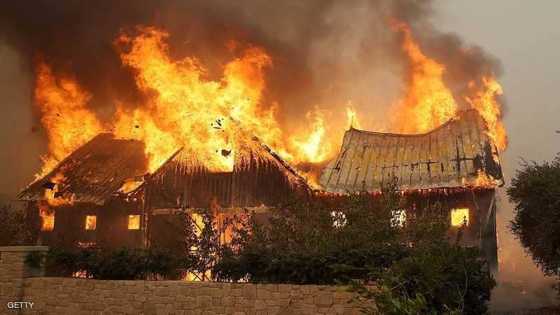 ارتفاع كبير بعدد القتلى ومئات المفقودين في حرائق كاليفورنيا
