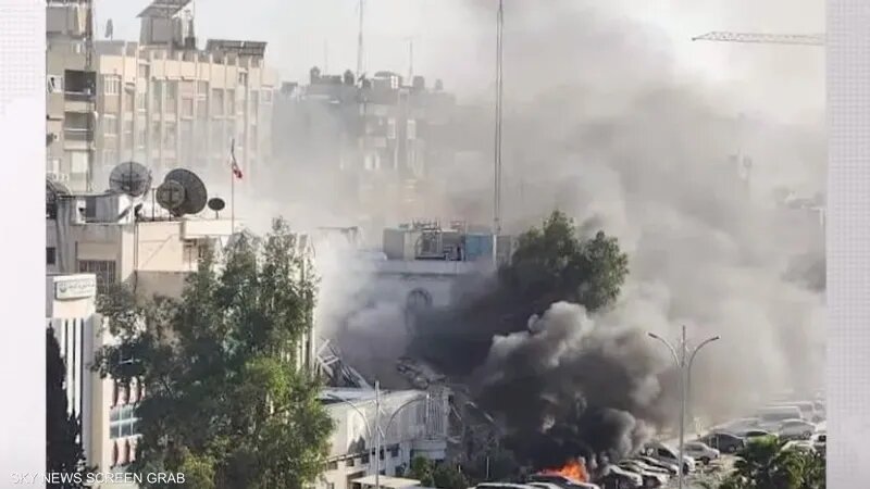 قصف إسرائيلي يستهدف مبنى القنصلية الإيرانية في سوريا