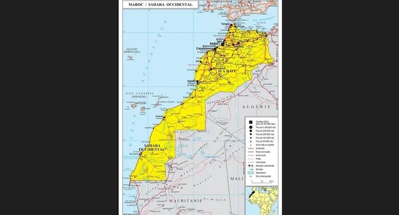 تشمل الصحراء المغربية.. فرنسا تعتمد خريطة المغرب كاملة