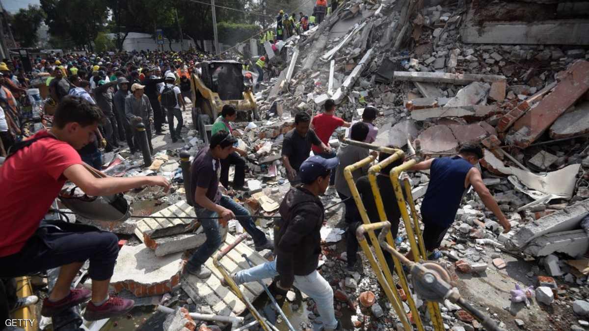 ارتفاع هائل في عدد ضحايا زلزال المكسيك
