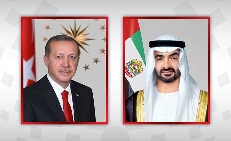 رئيس دولة الإمارات والرئيس التركي يبحثان التطورات الإقليمية
