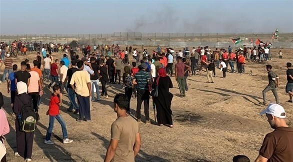 عشرات الإصابات في مظاهرات مسيرة العودة على حدود قطاع غزة