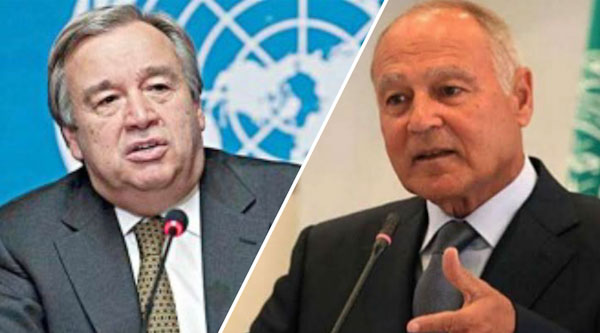 أبو الغيط يتلقى رسالة من سكرتير الأمم المتحدة برفض ضم إسرائيل أراضي فلسطينية