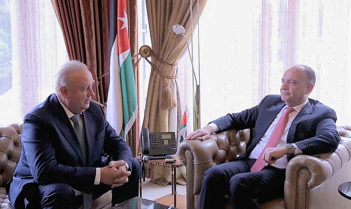 العضايلة يستقبل نائب رئيس مجلس الأعمال الأردني الروسي
