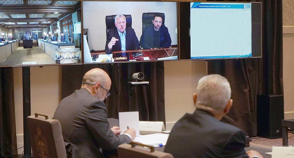 جلالة الملك عبدالله الثاني يوجه الحكومة لتعزيز النظام الصحي بأحدث الوسائل لتقديم مستوى رعاية متطور