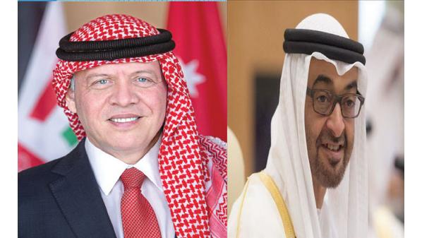 جلالة الملك عبدالله الثاني يبحث هاتفياً مع ولي عهد أبوظبي جهود مكافحة كورونا