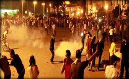 مصر.. 110 مصابين في الاشتباكات بين الشرطة والمتظاهرين 
