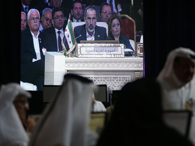 قمة الدوحة.. الخطيب يطالب بمقعد سوريا في الأمم المتحدة