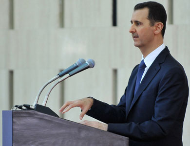 الأسد: لا حل للازمة السورية سوى بضرب الارهاب بيد من حديد