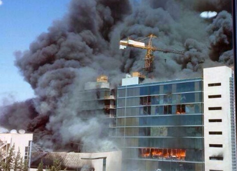 الأردن: حريق كبير في توسعة مستشفى فرح