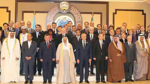 كي مون يتمنى على الكويت استضافة مؤتمر مانحين ثانياً لسوريا