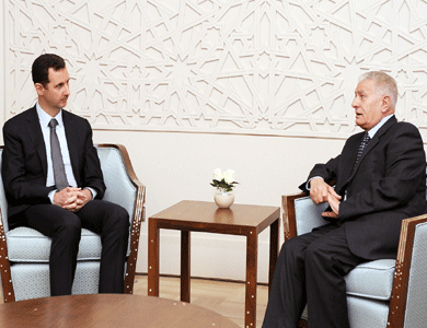 رئاسة السلطة الفلسطينية تنفي نقل رسالة من أمير قطر إلى الأسد
