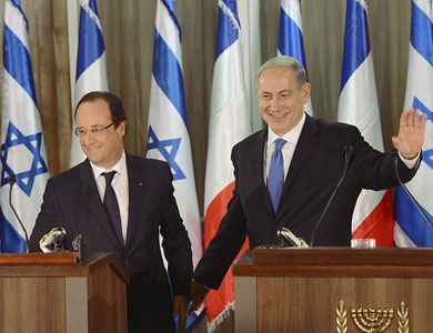 هولاند يحدد من إسرائيل أربعة شروط للتوصل لاتفاق نووي مع إيران