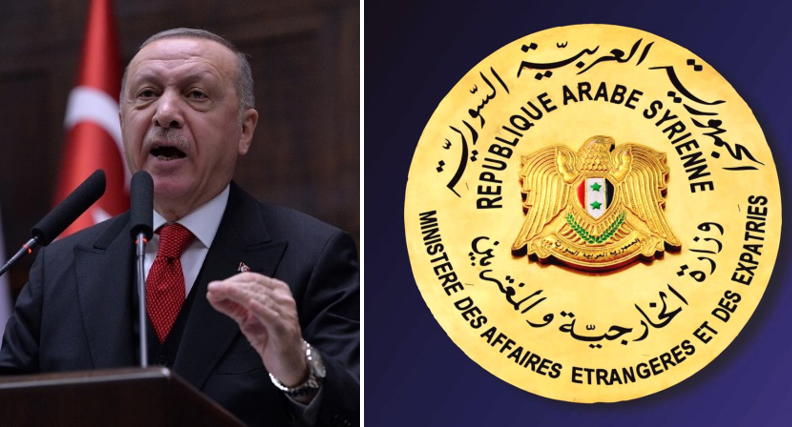 الخارجية السورية: تصريحات أردوغان جوفاء فارغة تصدر فقط من شخص منفصل عن الواقع