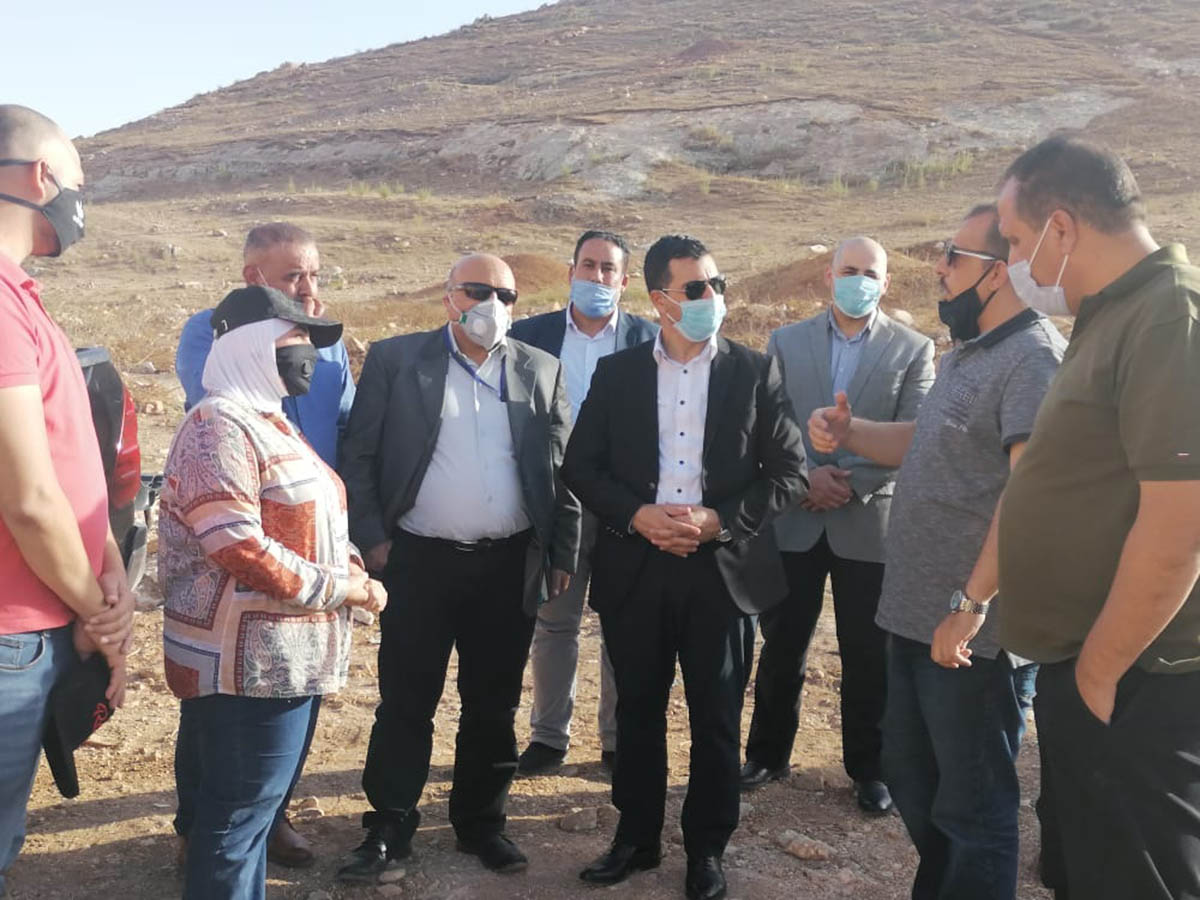 وزير المياه والري يزور مياه اليرموك ومشروع وادي العرب