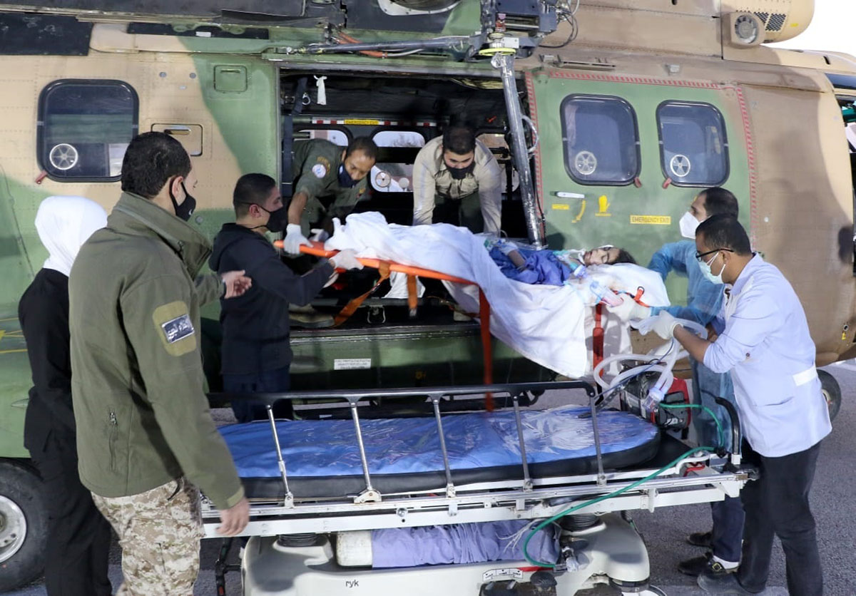 بتوجيهات ملكية إرسال طائرة إخلاء طبي لنقل طفلة من محافظة معان