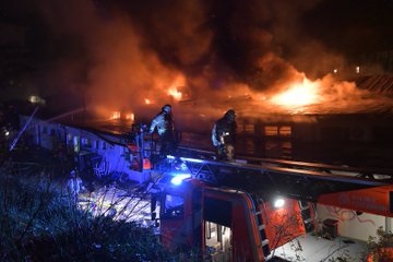 ألمانيا: حريق ضخم يجتاح مترو برلين