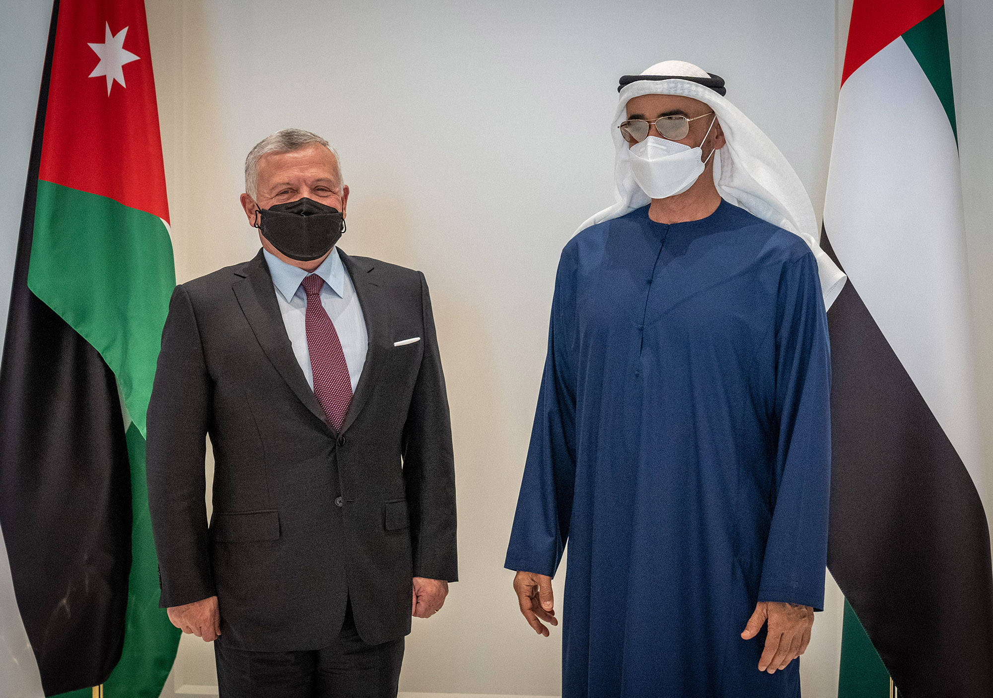 جلالة الملك يلتقي ولي عهد أبوظبي