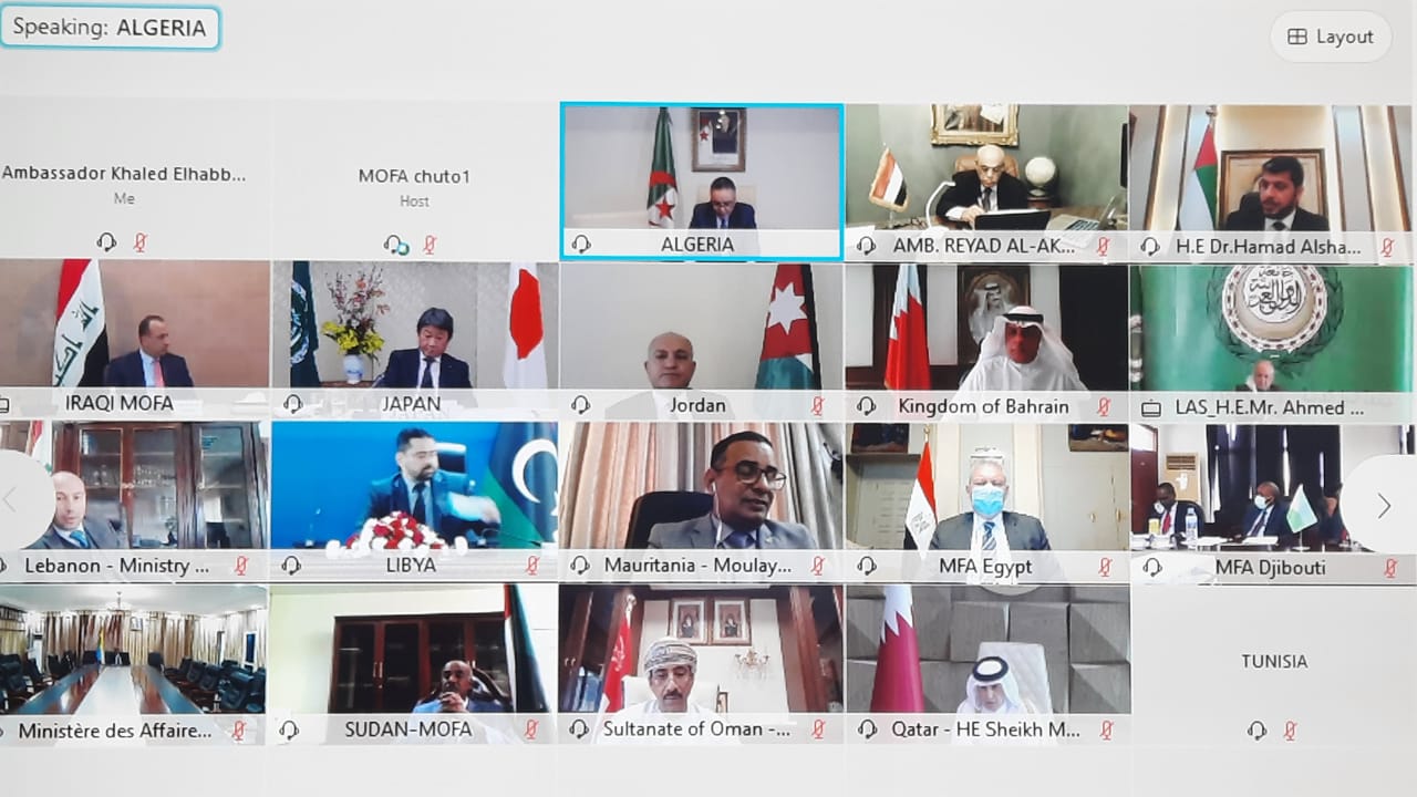 العضايلة يلقي كلمة الأردن في اجتماع الحوار العربي الياباني