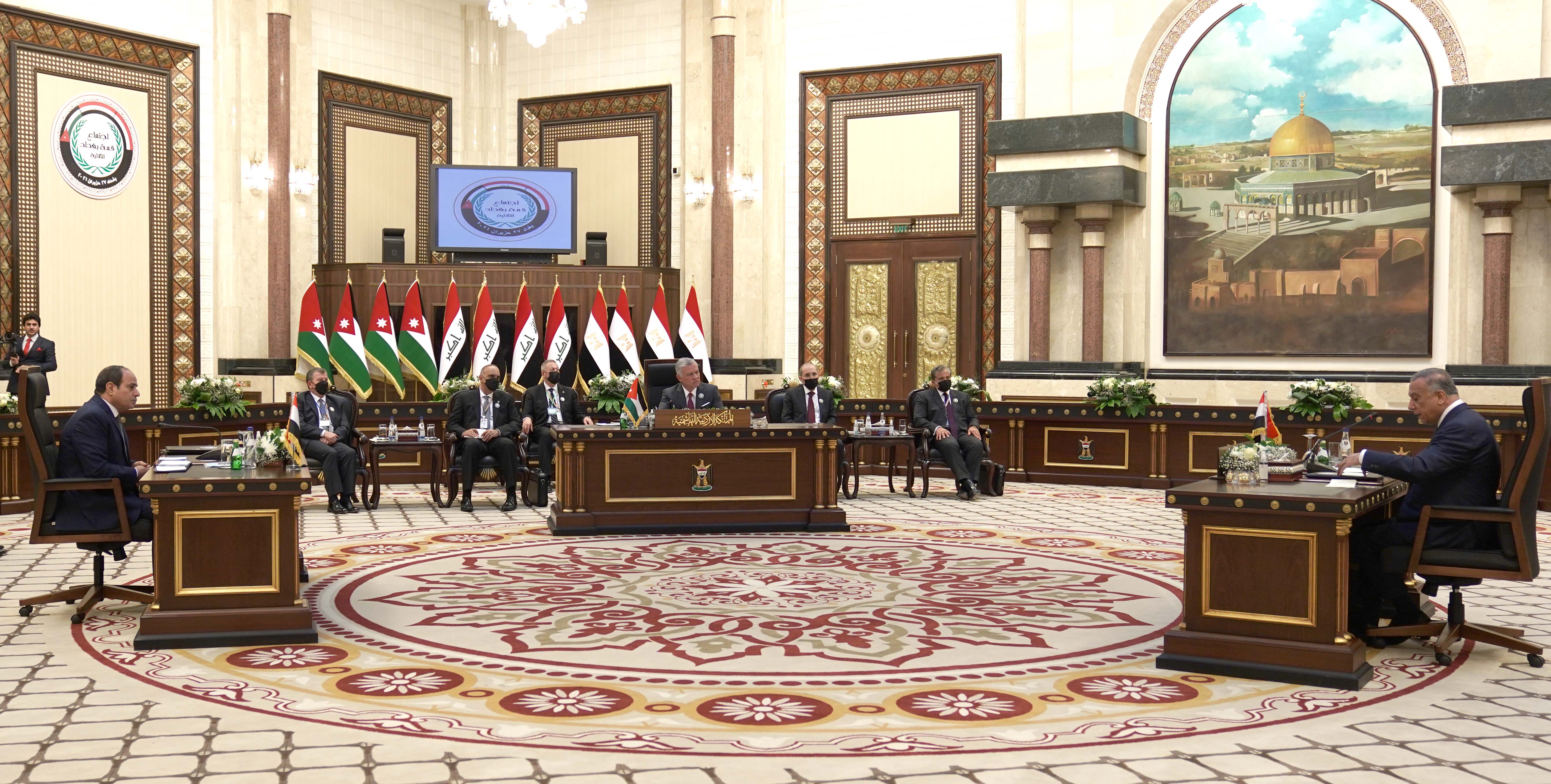 بدء أعمال القمة الأردنية المصرية العراقية في بغداد