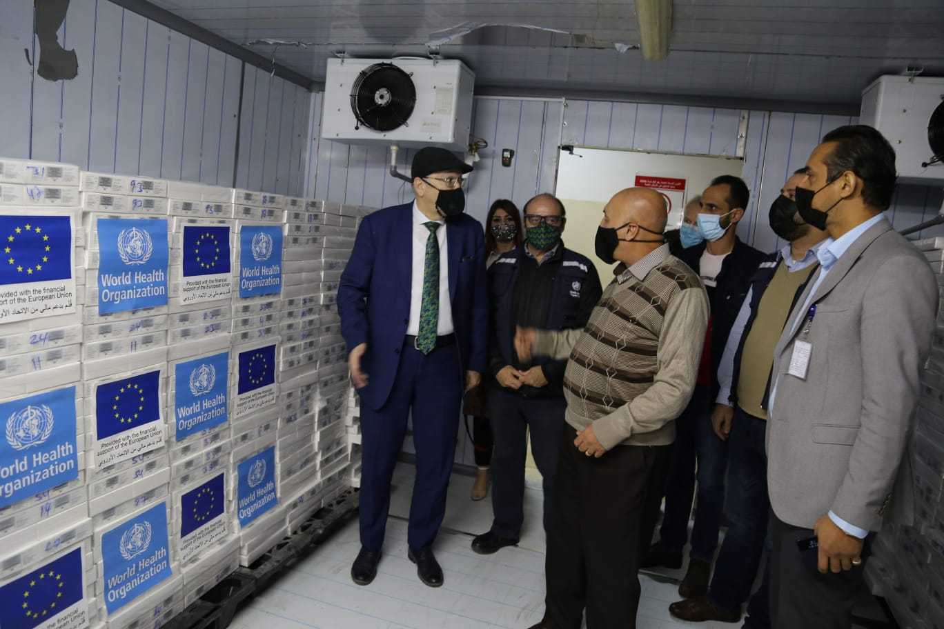 وزارة الصحة تتسلم شحنة مطاعيم مقدمة من منظمة الصحة العالمية