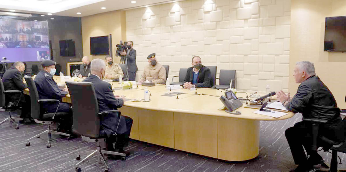 جلالة الملك يزور غرفة العمليات الرئيسية في المركز الوطني للأمن وإدارة الأزمات