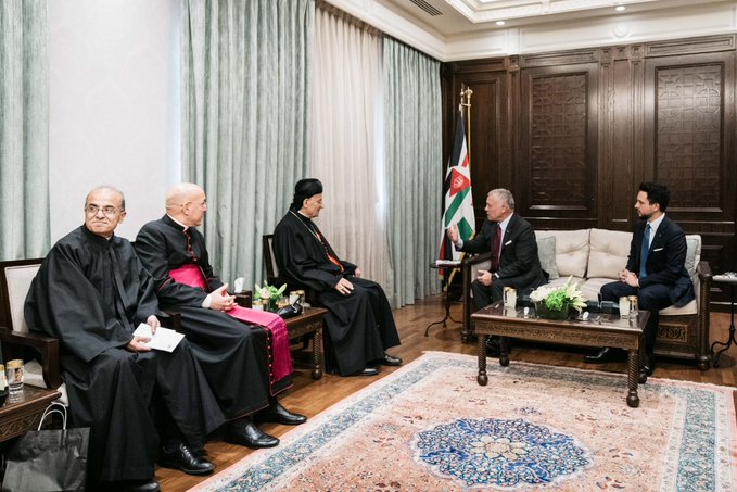 جلالة الملك يستقبل البطريرك الماروني الراعي