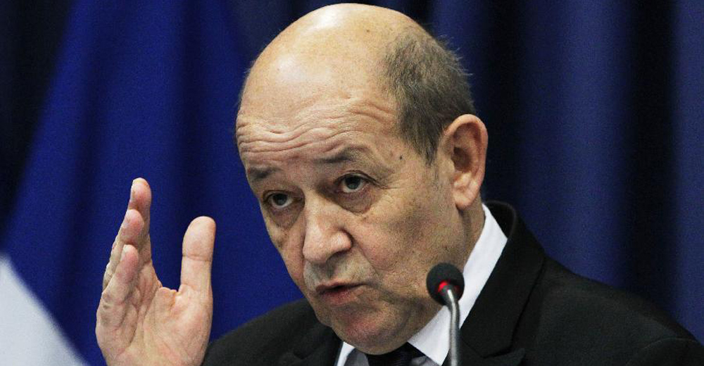 وزير الخارجية الفرنسية لودريان: على القوات الإيرانية الانسحاب من سوريا لأنها تهدد امن إسرائيل