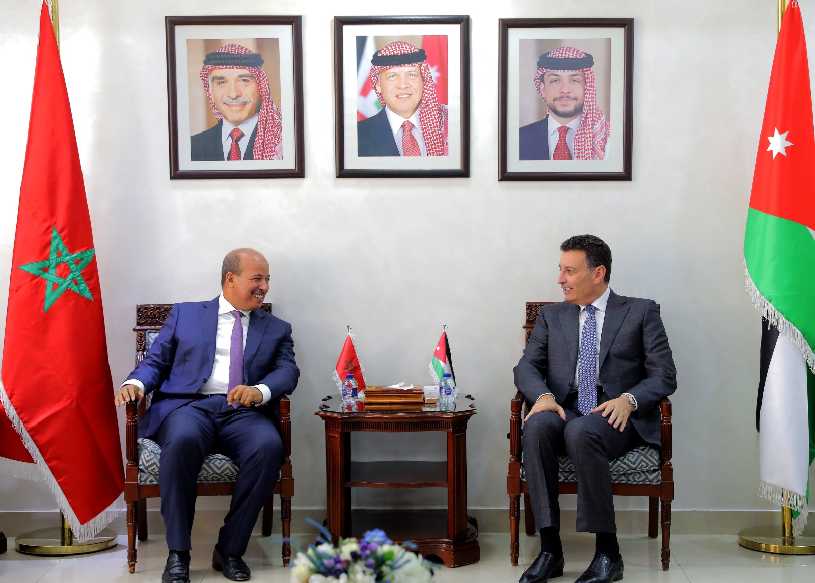 الصفدي يستقبل رئيس مجلس المستشارين المغربي