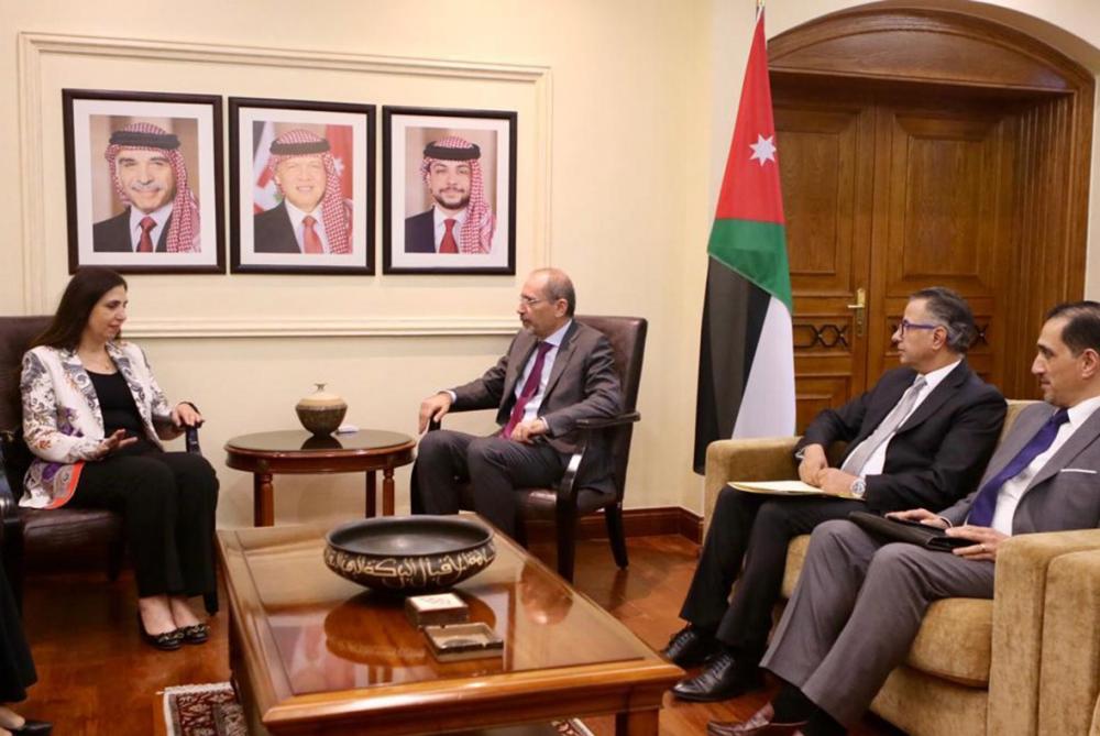 وزير الخارجية الأردني يستقبل مسؤولة “الإسكوا” في الأمم المتحدة