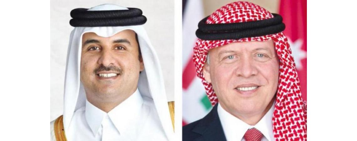 جلالة الملك يتبادل التهاني مع أمير دولة قطر بمناسبة حلول شهر رمضان