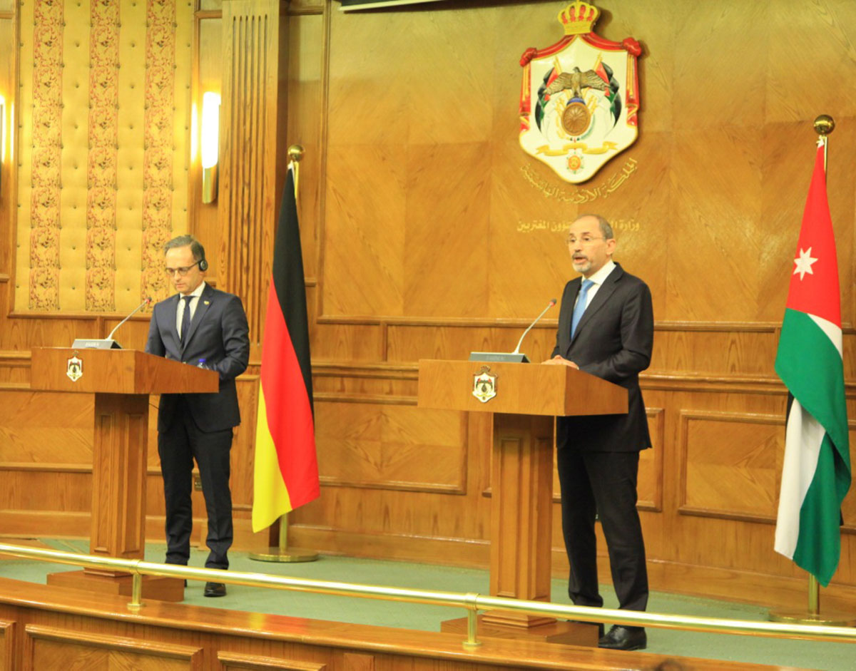 وزير الخارجية ونظيره الألماني يؤكدان رفضهما قرار إسرائيل بضم أراض فلسطينية