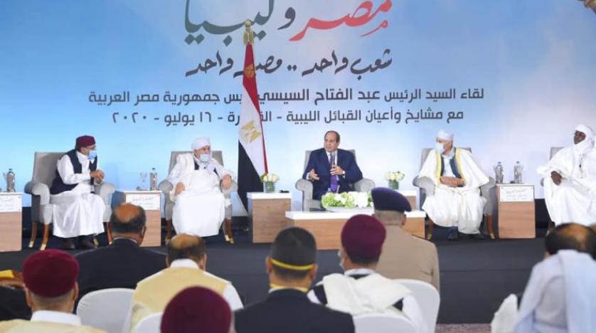 رئيس مشايخ وقبائل ليبيا يطلب من الجيش المصري التدخل العسكري لتحرير كامل الأراضي الليبية