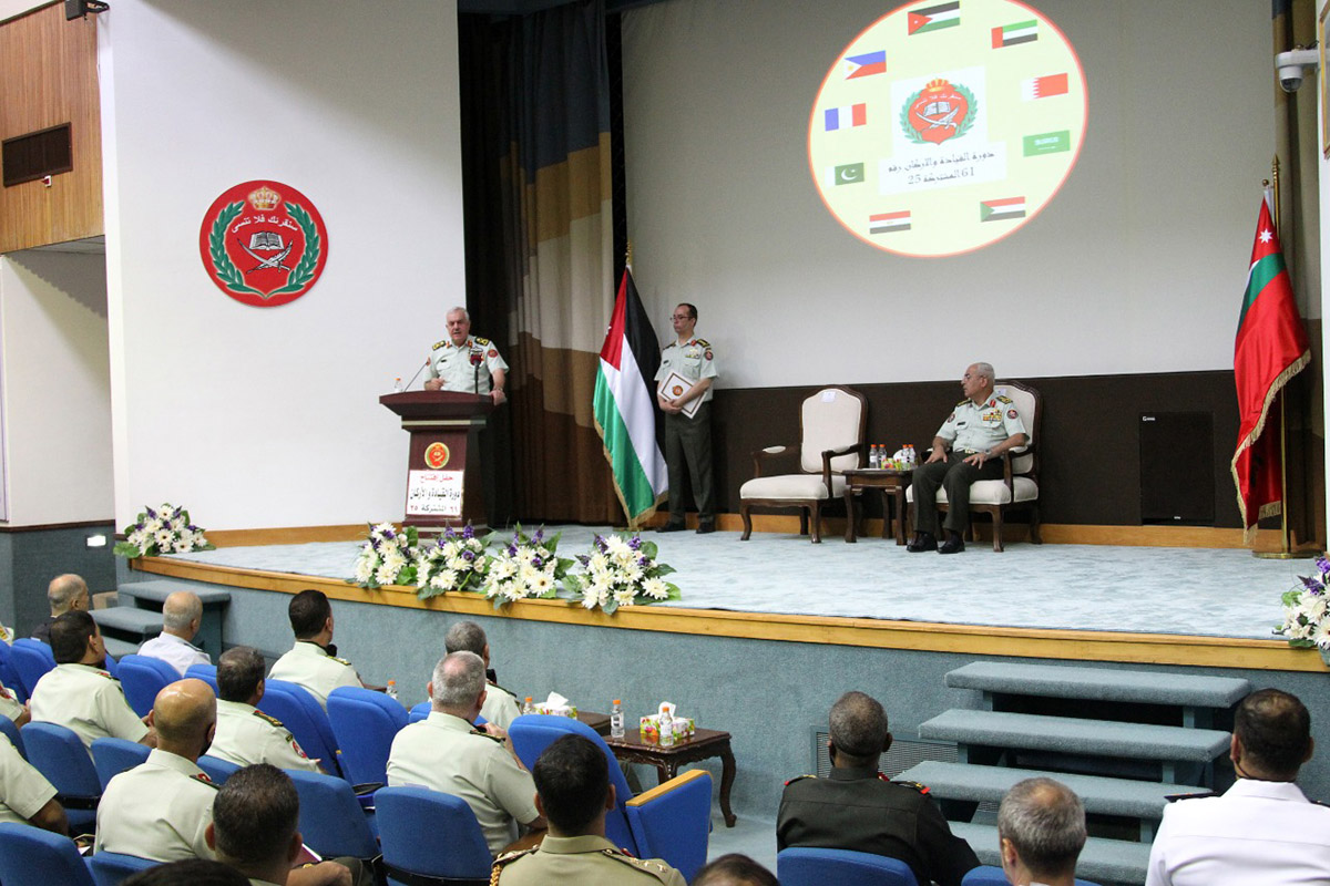 افتتاح دورة القيادة والأركان الحادية والستين في كلية القيادة والأركان الملكية الأردنية
