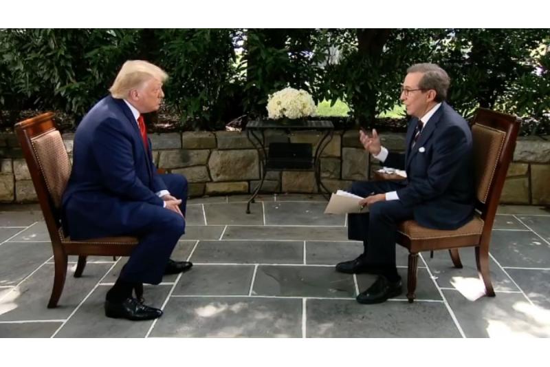 جدل بين ترامب وصحافي من “فوكس نيوز” على خلفية مزاعم حول بايدن