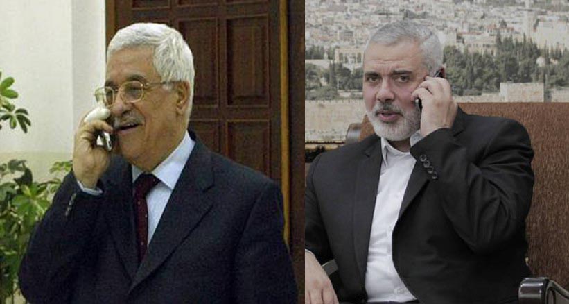 هنية يهاتف الرئيس عباس لبحث المصالحة الفلسطينية