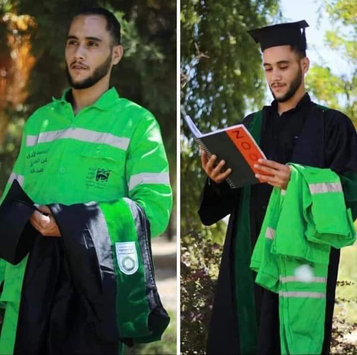 الاسمر عامل وطن يحصل على البكالوريس ويثير اعجاب الاردنيين