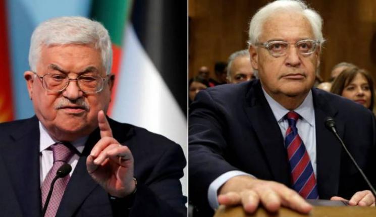 فريدمان: إذا لم يعد عباس للمفاوضات سنجد طرفاً آخر نتحدث معه