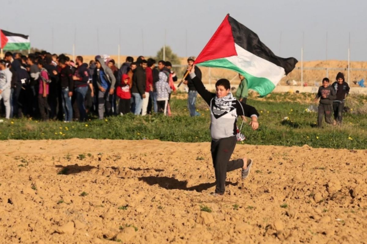 اصابة عدد من الفلسطينيين جراء اعتداء الاحتلال على تظاهرات في غزة