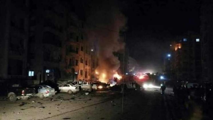 انفجار ضخم في إدلب يسقط عشرات القتلى والجرحى