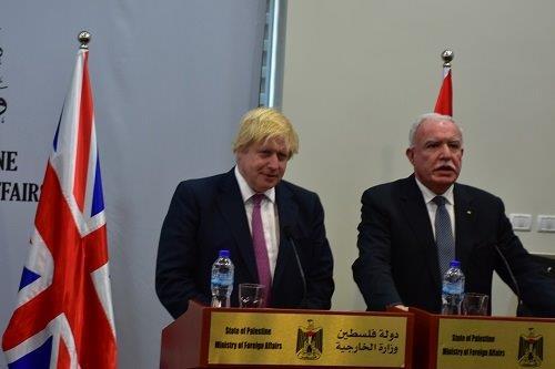 وزير خارجية بريطانيا “جونسون” لــ “المالكي”: القدس يجب أن تظل عاصمة مشتركة لإسرائيل والدولة الفلسطين